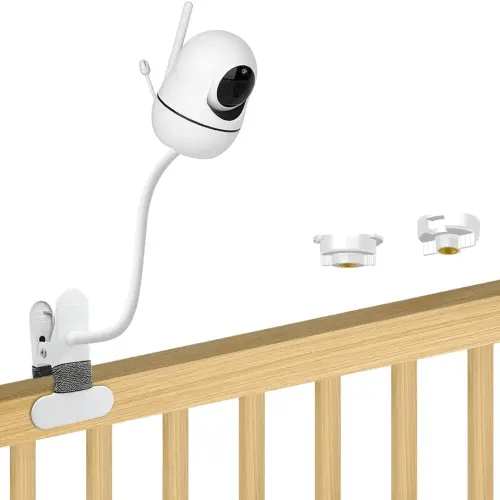 15.7 inch Flexible Baby Monitor Clip Mount for HelloBaby HB6560/HB6550/HB65/HB40/HB6339/HB66/HB6550Pro, ANMEATE SM935E, Baby Camera Mount Holder Stand with , Attach to Baby Crib Without Without Tools