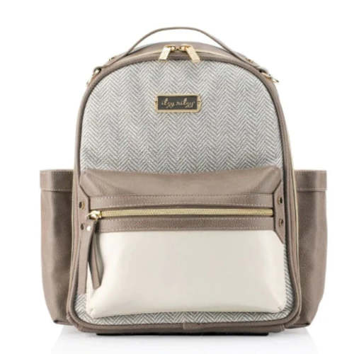 Itzy Ritzy Vanilla Latte Mini Diaper Bag Backpack