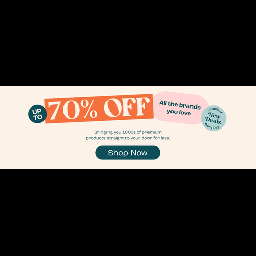 REBEL: Score endless deals from top brands up to 70% off.