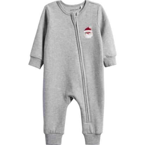 Santa Baby Stretch Organic Cotton Fitted One-Piece Pajamas, 6M