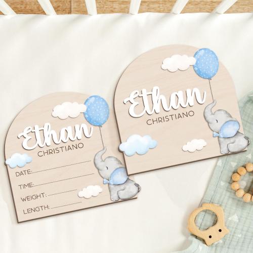 Custom Baby Announcement Sign, Baby Name With Birth Stats, Baby Name Reveal, Personalized Baby Sign For Hospital, Baby Arrival Sign