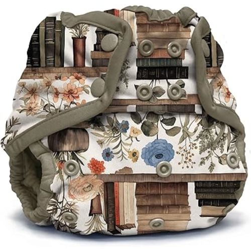 Kanga Care Rumparooz Double Leg Gusset Reusable Cloth Diaper Cover One Size Snap | Novela 6-35 lbs