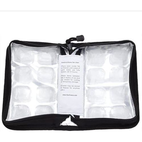 FlexiFreeze Pocketbook Breastmilk Cooler, Black