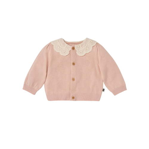 Modern Moments by Gerber Baby Girl Eyelet Collar Sweater, Sizes 0/3 Months - 24 Months