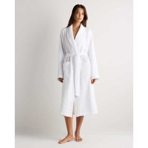 Soft Layered Turkish Cotton Robe in Birch