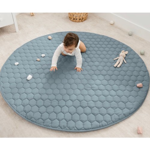Play Mat with Non-Slip Bottom in Pacific Blue – Comfy Cubs