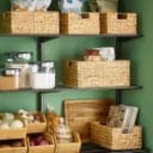 Water Hyacinth Storage Bins with Handles | The Container Store