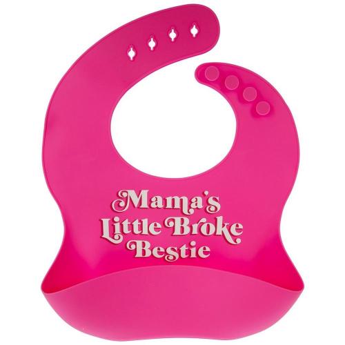 Broke Bestie Silicone Bib