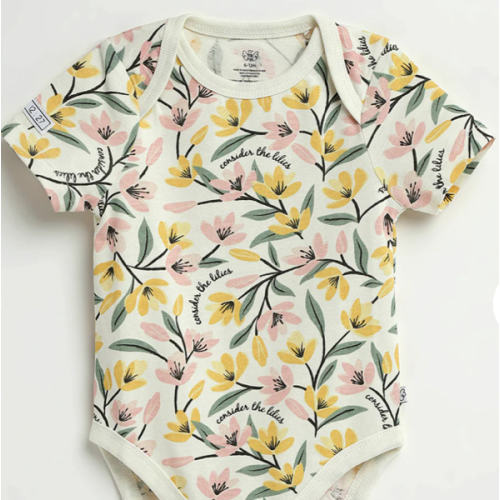 Consider the Lilies Short Sleeve Bodysuit Cotton