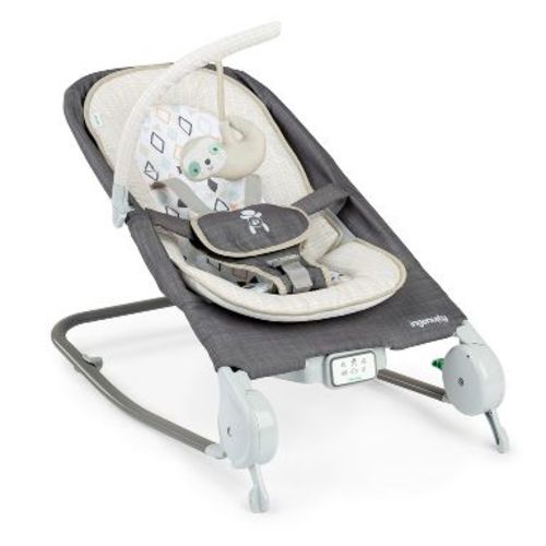 Ingenuity 2-in-1 Happy Belly Rock To Bounce Massage Baby Seat -Parker
