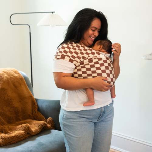 Breve Baby Wrap | Checker Organic Baby Carrier by hope&plum