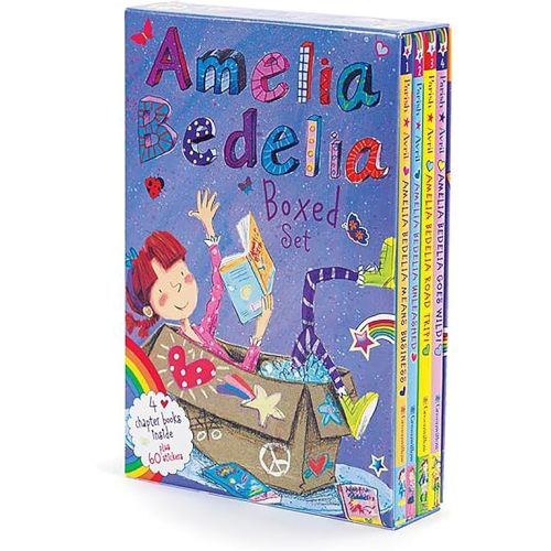 Amelia Bedelia Chapter Book 4-Book Box Set: Books 1-4 Paperback – Sticker Book, September 2, 2014