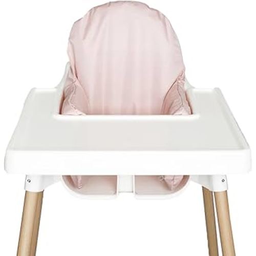 Nibble and Rest Highchair Cushion Cover, Compatible with IKEA Antilop Highchair, Stain-Proof, and Wipeable (Cushion NOT Included) (Dusty Pink)