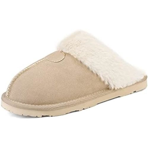 DREAM PAIRS Women's House Slippers Indoor Fuzzy Fluffy Furry Cozy Home Bedroom Comfy Winter Cute Warm Outdoor Shoes FuzzyEasy