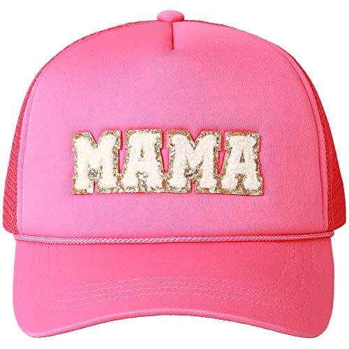 MIRMARU Retro Foam Mesh Trucker hat Trendy Design Summer Baseball Cap for Womens