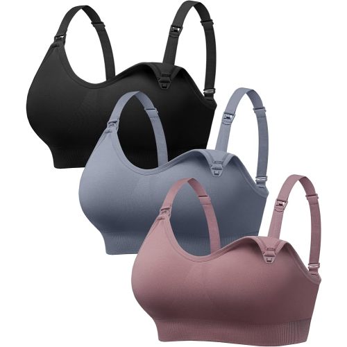 Angelhood Nursing Bras for Breastfeeding & Sleep, Seamless Maternity Bra