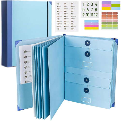Document Organizer, If I Die Binder - Veleron Life Organizer for Important Papers, Emergency Binder, Birth Certificates, Social Security Cards, Passports, Photos, and Letters
