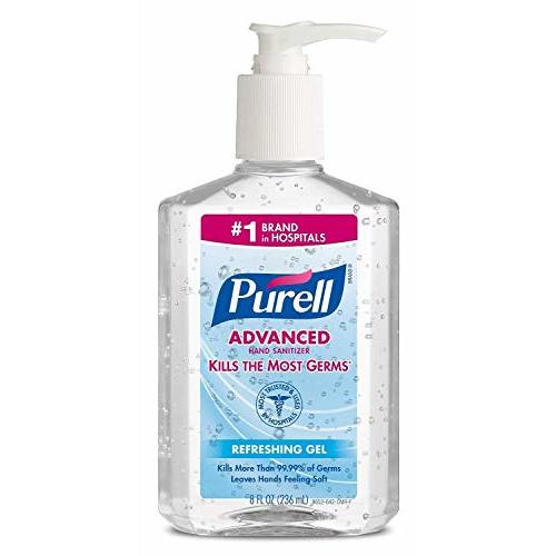 Advanced Hand Sanitizer Gel, Original, 8-oz. Pump