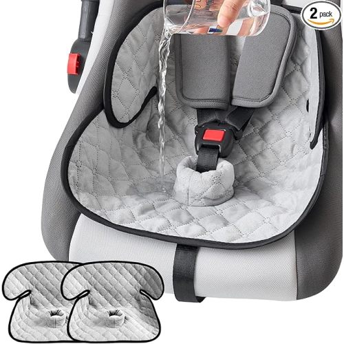 2 Pack Waterproof Piddle Pads Carseat Potty Training Car Seat Protector Waterproof Car Seat Liner Cover to Prevent Pee