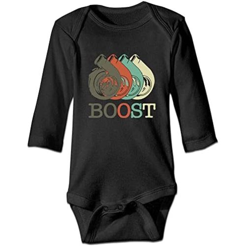 DOQOSESHY Retro Boost Engine Car Racing Baby Short Sleeve Clothes Toddler Rompers Long Sleeve Bodysuit 0-24 Months