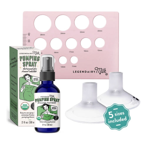 Flange Sizing Kit | Silicone Inserts | Nipple Ruler | Pumping Spray – Legendairy Milk