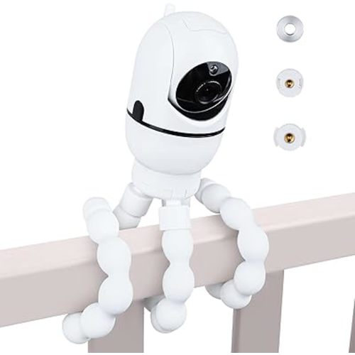 Adjustable Hello Baby Monitor Mount, 7.8'' Tripod Hello Baby Camera Mount for HB65/HB40/HB6550/HB66/ HB6339/HB6550 Pro, ANMEATE SM935E, Baby Monitor Mount Suitable for 1/4 Thread Connection Monitors