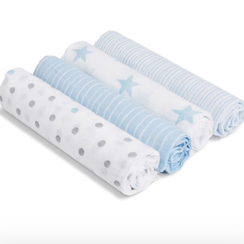 Dapper Muslin Swaddle 4pk | aden + anais