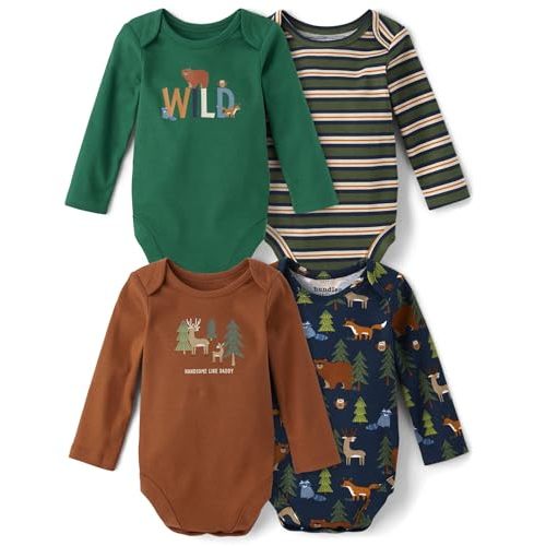 The Children's Place baby-boys And Newborn Long Sleeve Bodysuits, Multipacks