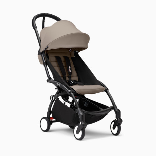 YOYO³ stroller from 6 months - Black Frame/Taupe Color Pack