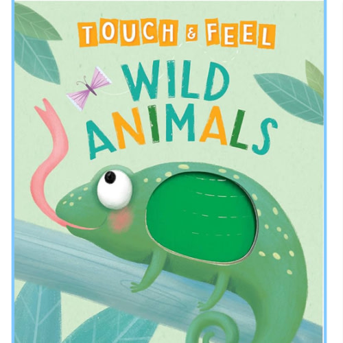 Wild Animals: A Touch and Feel Book - Children's Board Book - Educational