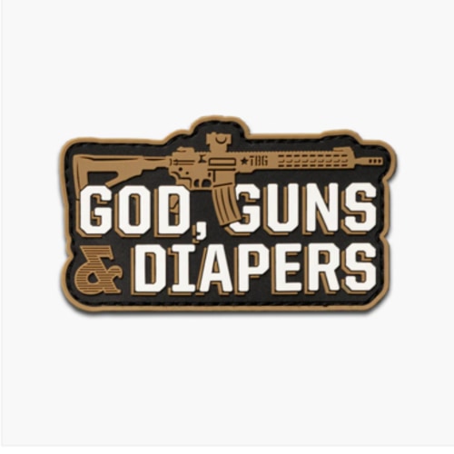 God, Guns & Diapers Patch - AR by TBG – Tactical Baby Gear