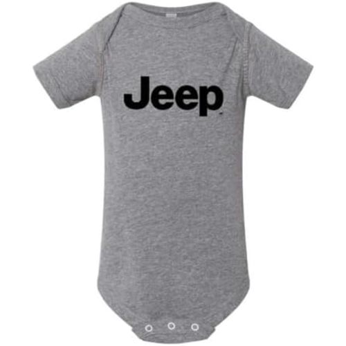 Jeep Baby Romper – Soft Triblend Cotton Bodysuit for Newborns – Officially Licensed – Easy On & Off – Detroit Shirt Company