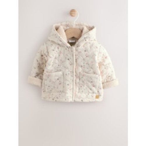 Ecru Floral Baby Crinkle Jersey Coat (0mths-2yrs) from Next USA