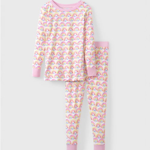 Pastel Rainbows Two-Piece Pajama Set - Little Sleepies