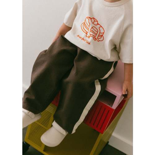 Side Stripe Pants- Brown