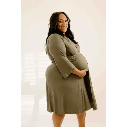 (Standard Size) Lila Labor & Postpartum Gown in SAGE