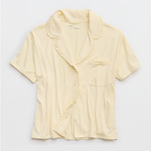 Aerie Real Soft® Ruffle Pajama Shirt