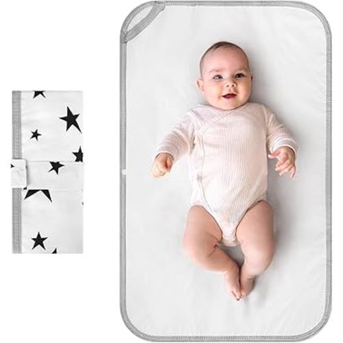 Accmor Portable Diaper Changing Pad, Foldable Waterproof Baby Changing Mat for Diaper Bag, Compact, Lightweight, Baby Changing Mat for Travel