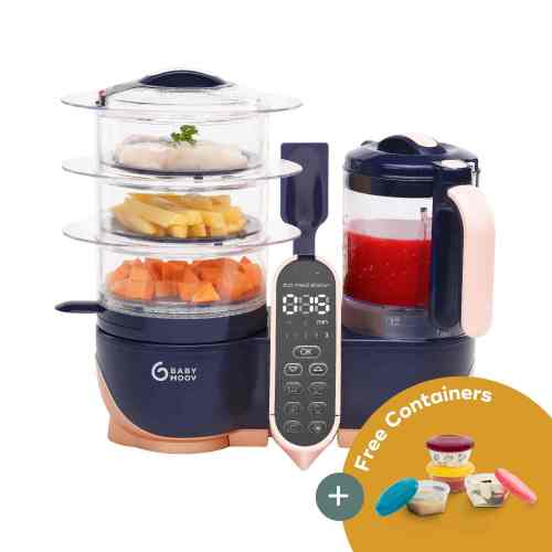 Duo Meal Station XL 6-in-1 Baby Food Maker | Batch Cooking & Weaning | Babymoov