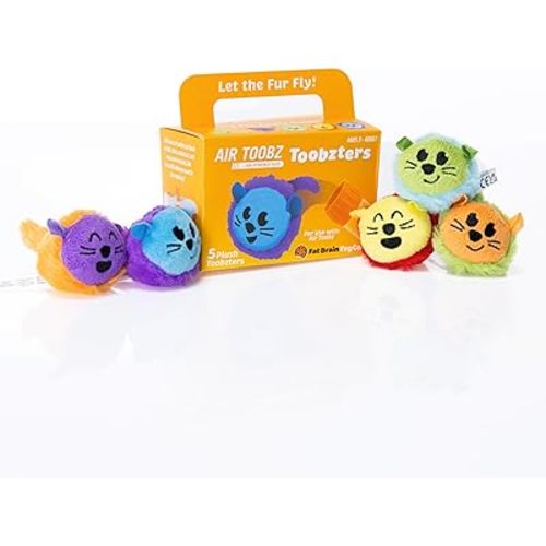 Fat Brain Toys Air Toobz Toobzters - Air Toobz Toobzters 5 Pack ~ New Plush for Ages 3 to 12