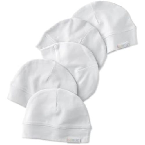 Butterblu Charlie 5-Pack Caps 100% Organic Cotton Beanie Hats for Newborn and Baby Girls, Boys, Unisex​