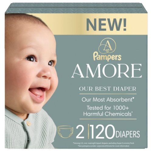 Pampers AMORE Diapers - 2 (74 Count)
