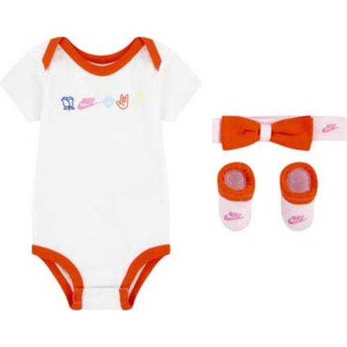 Nike XO Swoosh Bodysuit, Booties & Headband Set | Nordstromrack