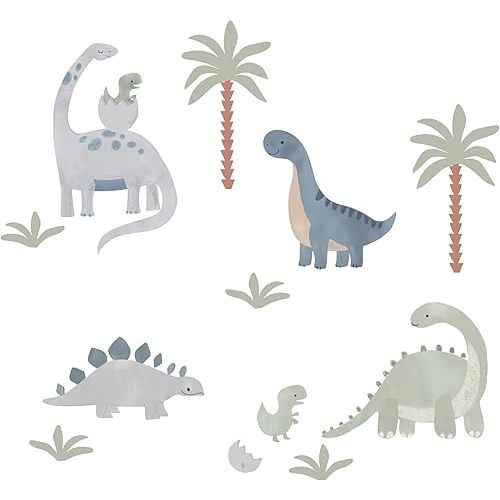 Lambs & Ivy Dino-Might Watercolor Dinosaur Theme Wall Decals/Stickers