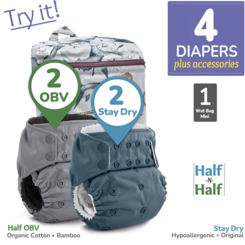 Cloth Diaper Bundle - Try It! | Rumparooz G3 Stay Dry Original + OBV H