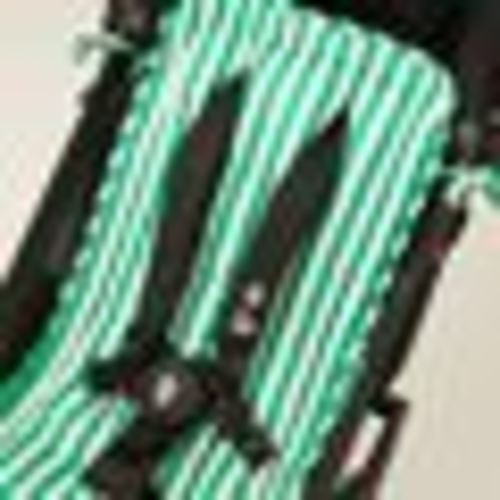 Universal Stroller Seat Liner For Babies Breathable Padded Washable | Green Stripe - Storq by Kindred Bravely