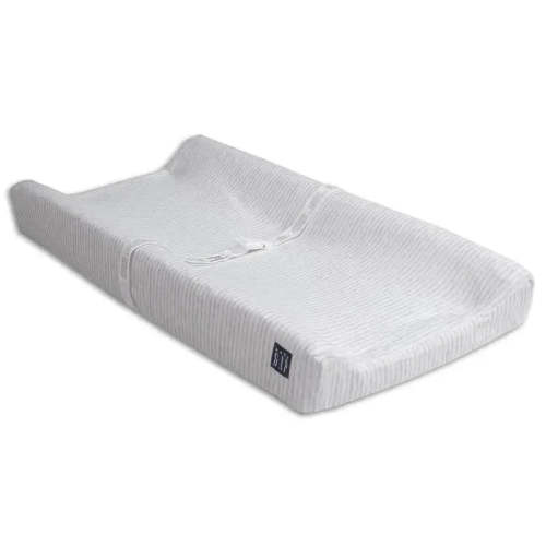 Delta Children - Gap BabyGap Contoured Changing Pad with Cooling Cover, Grey Stripe