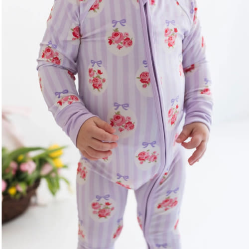 Petal Pop Zipper Romper – In My Jammers