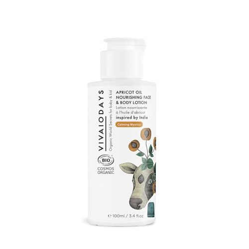 Organic Apricot Oil Nourishing Face & Body Lotion for Baby & Everyone Else (3.4 fl oz | 100 m)