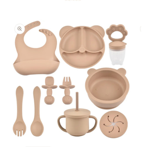 True Bub™ Starting Steading - BPA Free Silicone Baby Cutlery Set For F